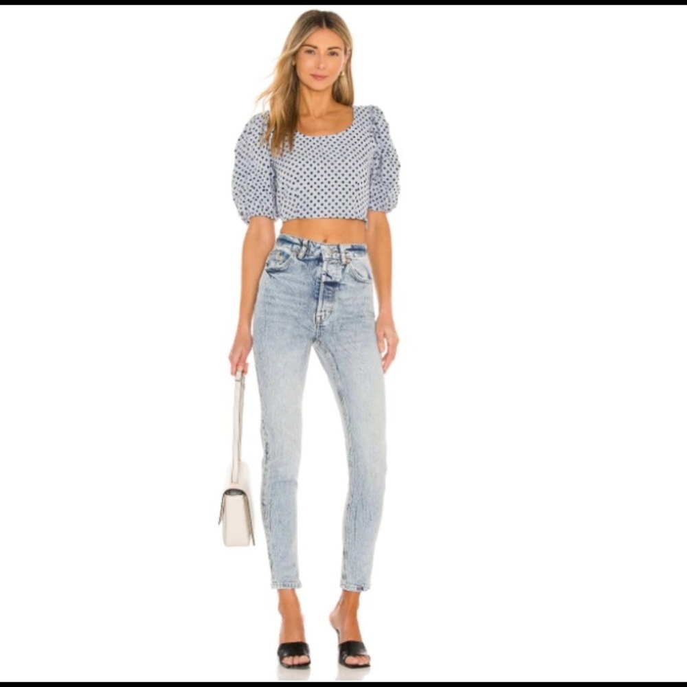 NWOT Free People
Zuri High-Rise Mom Jeans SZ 27